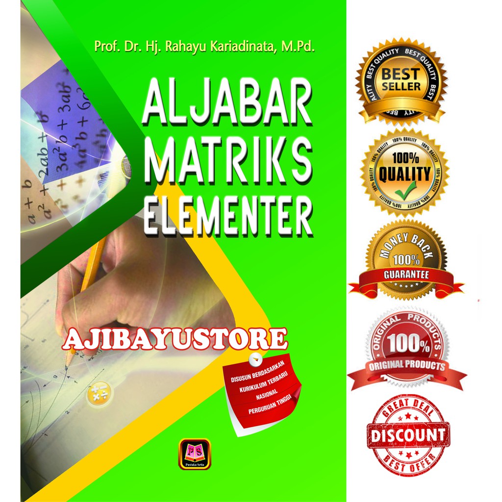 Buku Aljabar Matriks Elementer Rahayu Pustaka Setia Shopee Indonesia