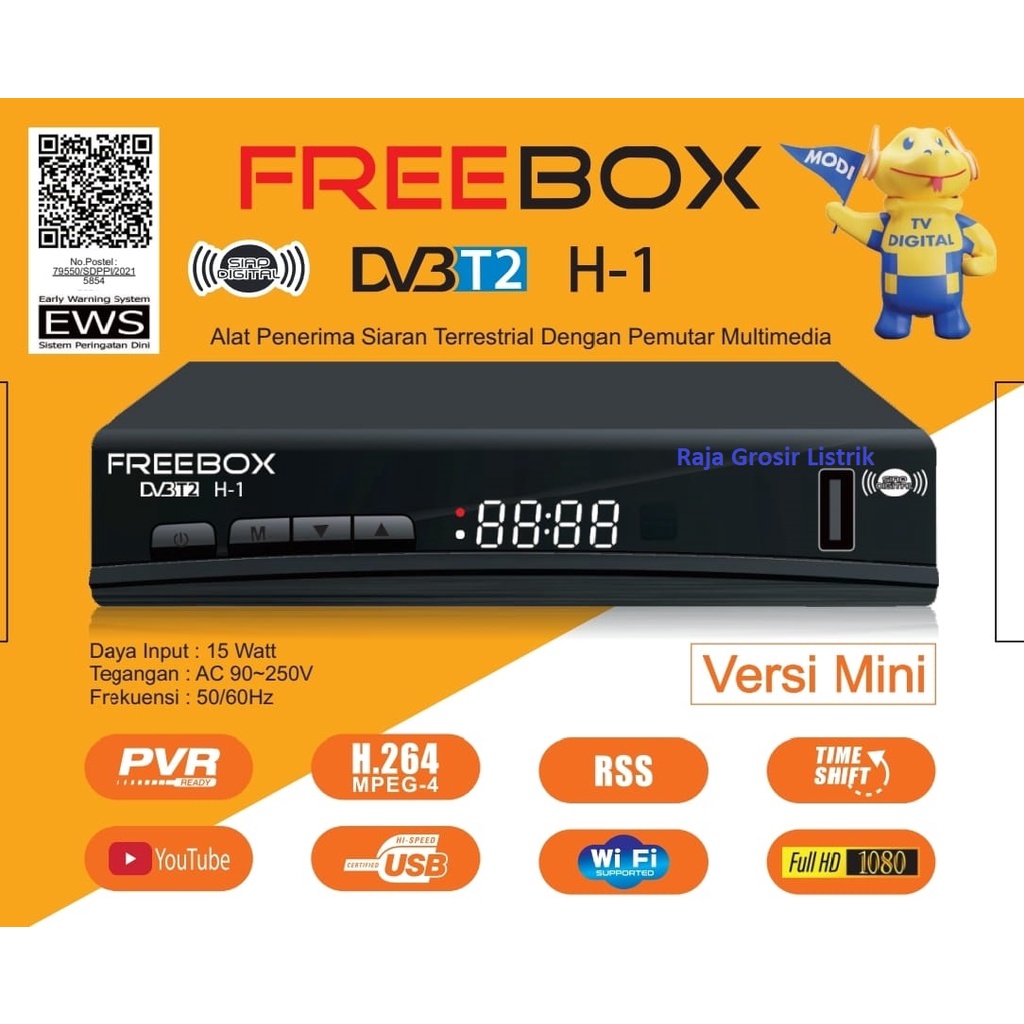Set Top Box Freebox H1 New Mini Version Standar Postel &amp; SNI By Evinix