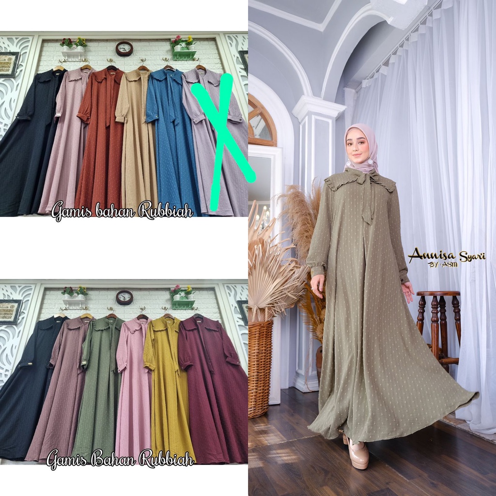Dress Cantik  FATIMAH - ANNISA SYARI BY ASM (tanyakan stok)