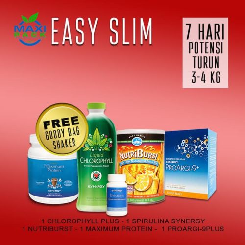Herbal Obat Pelangsing EasySlim Herbal Bakar Lemak Natural Turun 3-5Kg