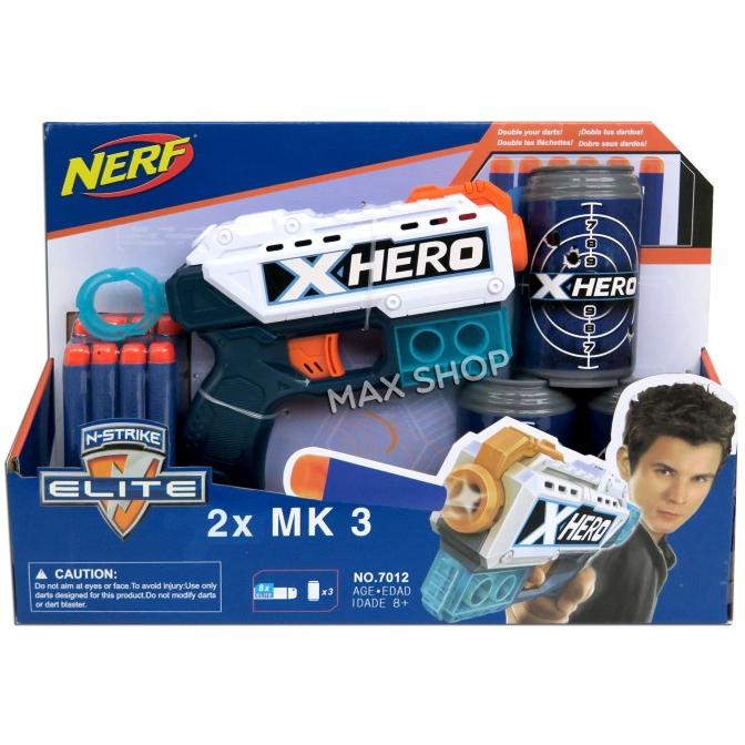 Pistol Nerf X Hero 7012 N-Strike Elite - Mainan Anak Tembakan