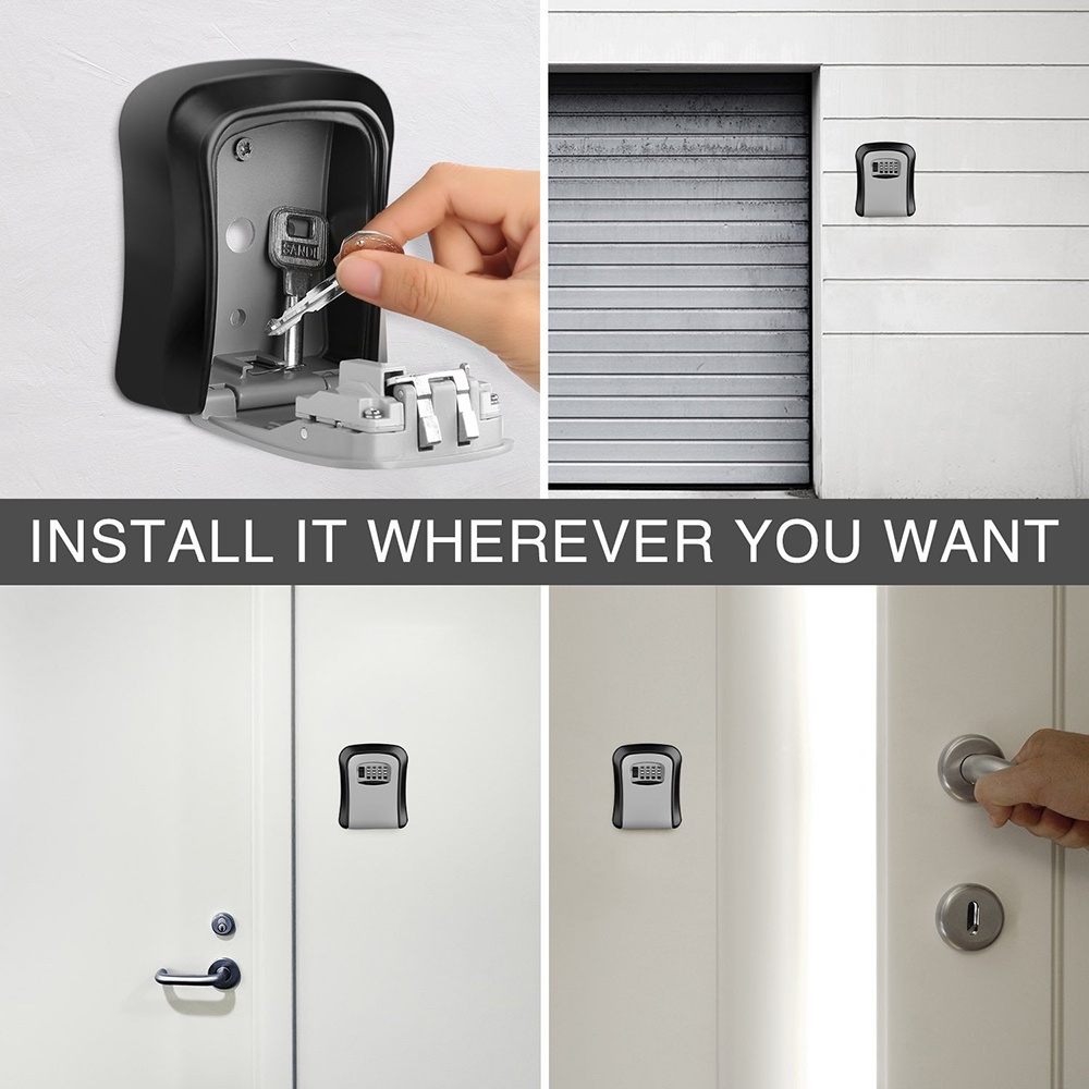 Kotak Brankas Safety Box Dinding Wall Mounted 4 Digit Password - ML4