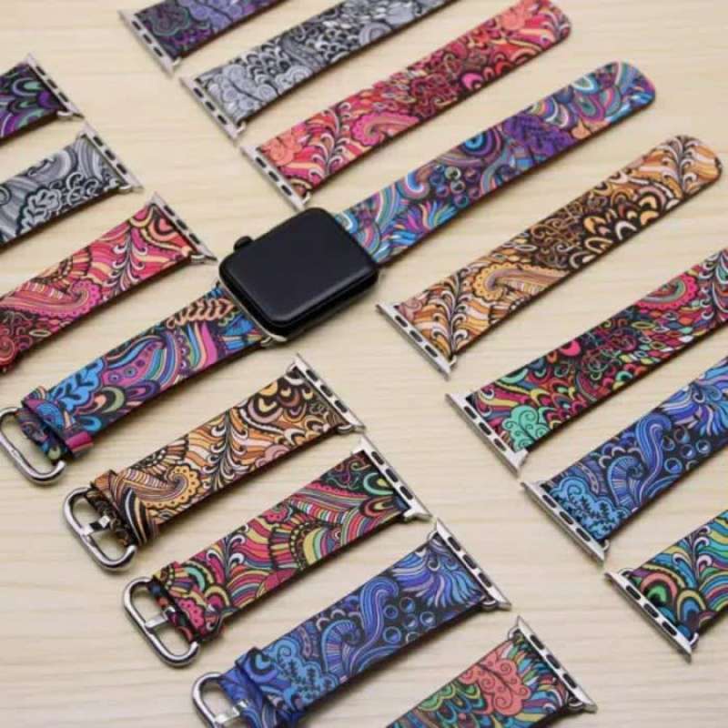 Strap Tali Jam Batik Apple Watch size 38 40 41 42 44 45 mm - 2, 38mm / 40 mm