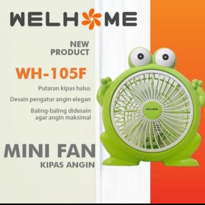 Kipas Angin Karakter Wellhome 10inch - Kipas Angin Karakter Lucu