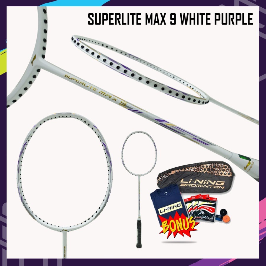 RAKET BADMINTON LINING SUPERLITE MAX 9 ORIGINAL