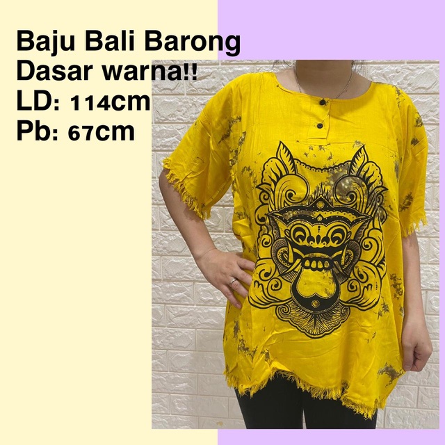 Baju barong MRH dasar warna fit to XL