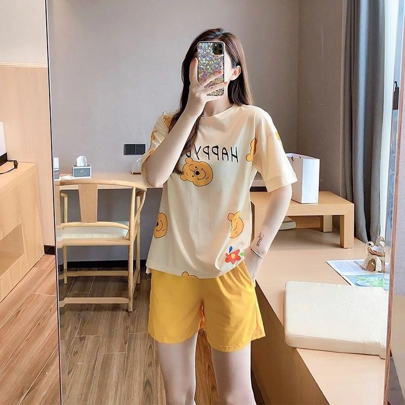 baju tidur hotpant wanita bahan kaos import premium