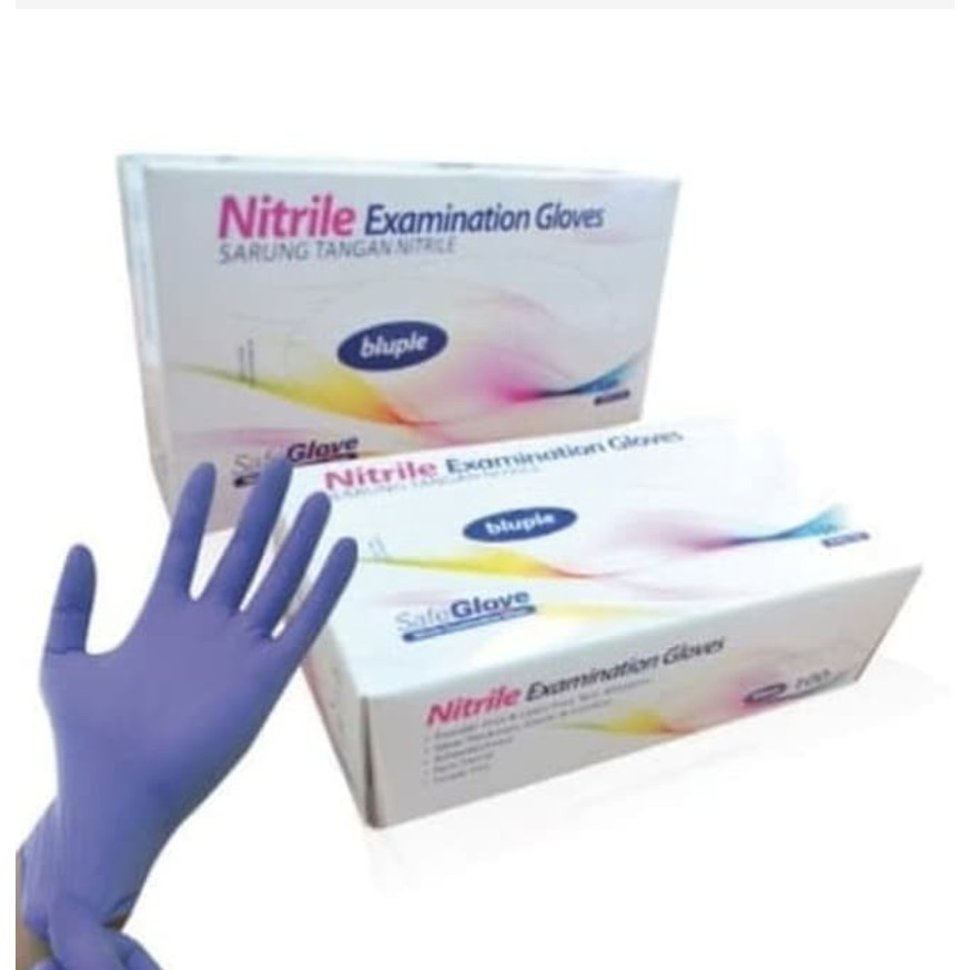 Nitrile Safe Glove Bluepel