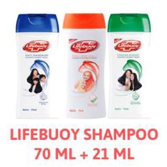 ^ KYRA ^ Lifebuoy Shampoo Botol Shampo Anti Ketombe Rambut Rontok Kuat Berkilau Lifeboy Lifebouy - Netto 70 ml + 21 ml