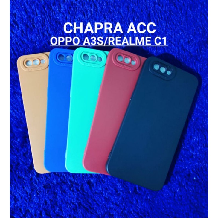 Soft case/slikon/kondom terbaru macaron pro camera/kamera type Hp Oppo A3S/realme C1
