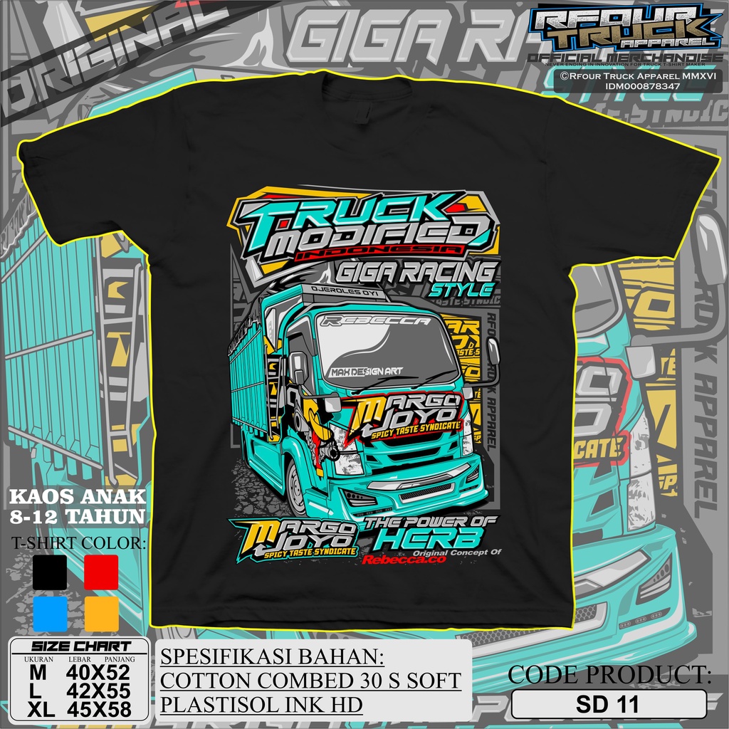 KAOS TRUCK ANAK MARGO JOYO KAOS ANAK GAMBAR TRUCK OLENG MARGO JOYO KAOS TRUK UMUR 8-12 TAHUN EDISI TERBARU SABLON PLASTISOL PREMIUM