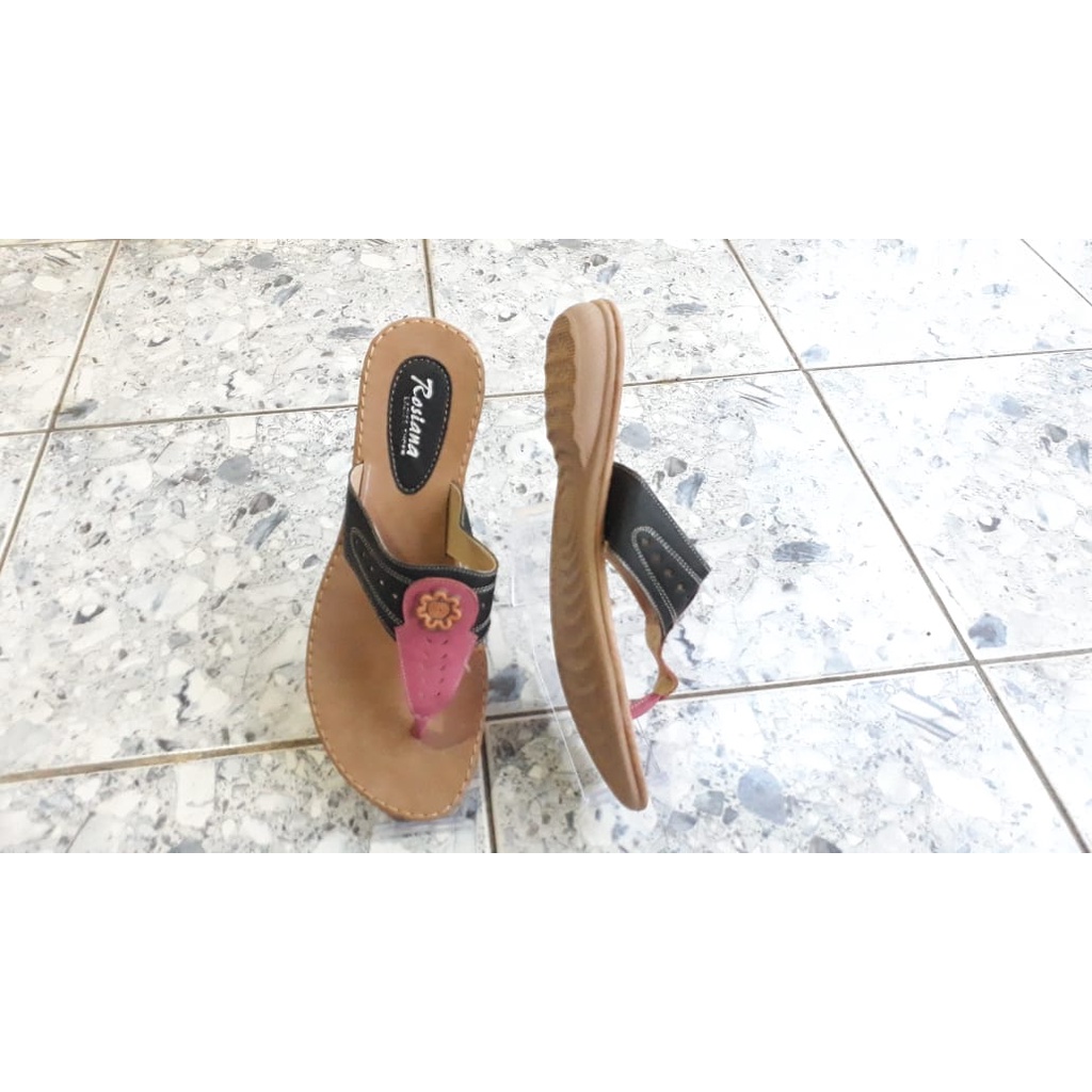 Sandal Kulit Asli Premium Sandal Jepit Wanita KL37