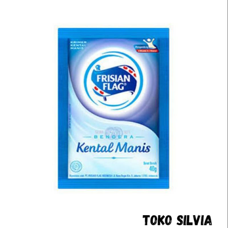 

Susu kental manis putih FRISIAN FLAG sachet 40gr - 1 Renceng (6 sachet)