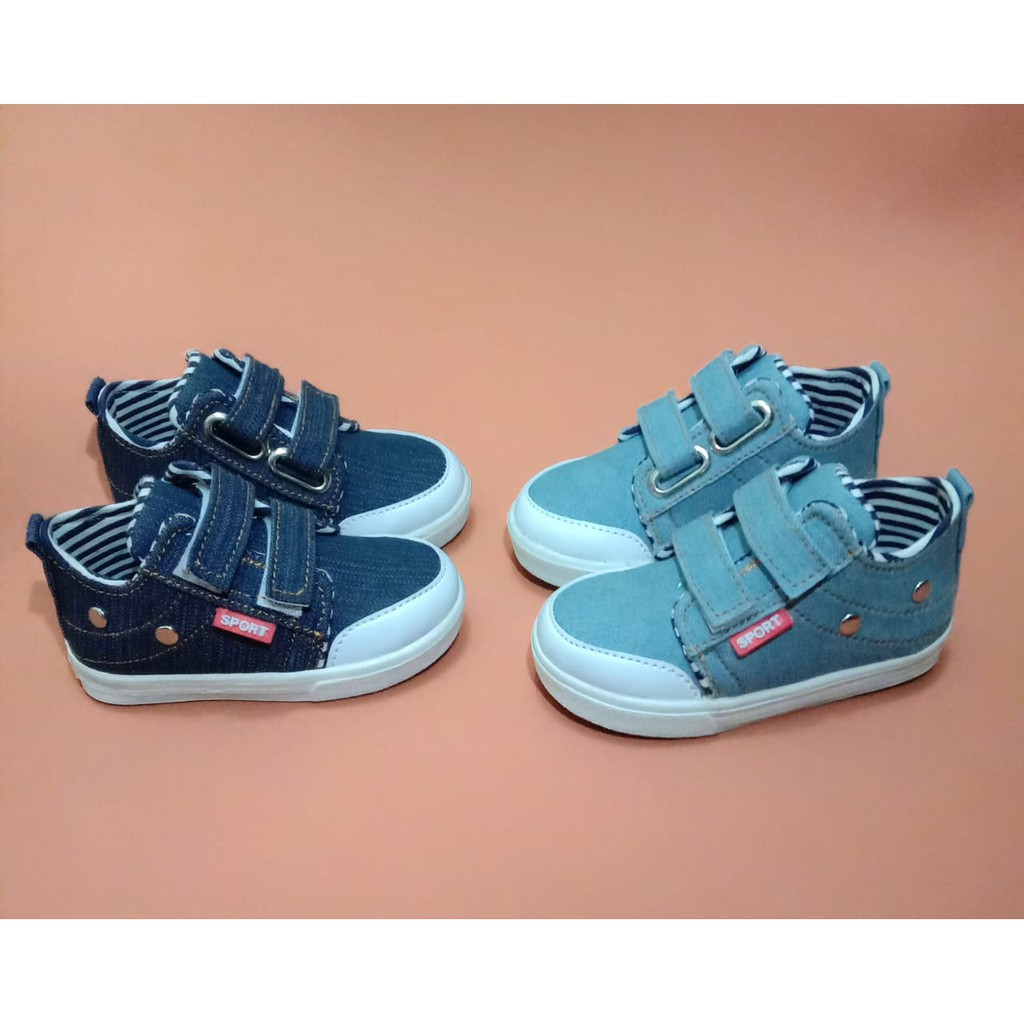 VIYOY Sepatu Anak Sneaker Sport Denim 1 - 5 thn Baby Shoes Trendy