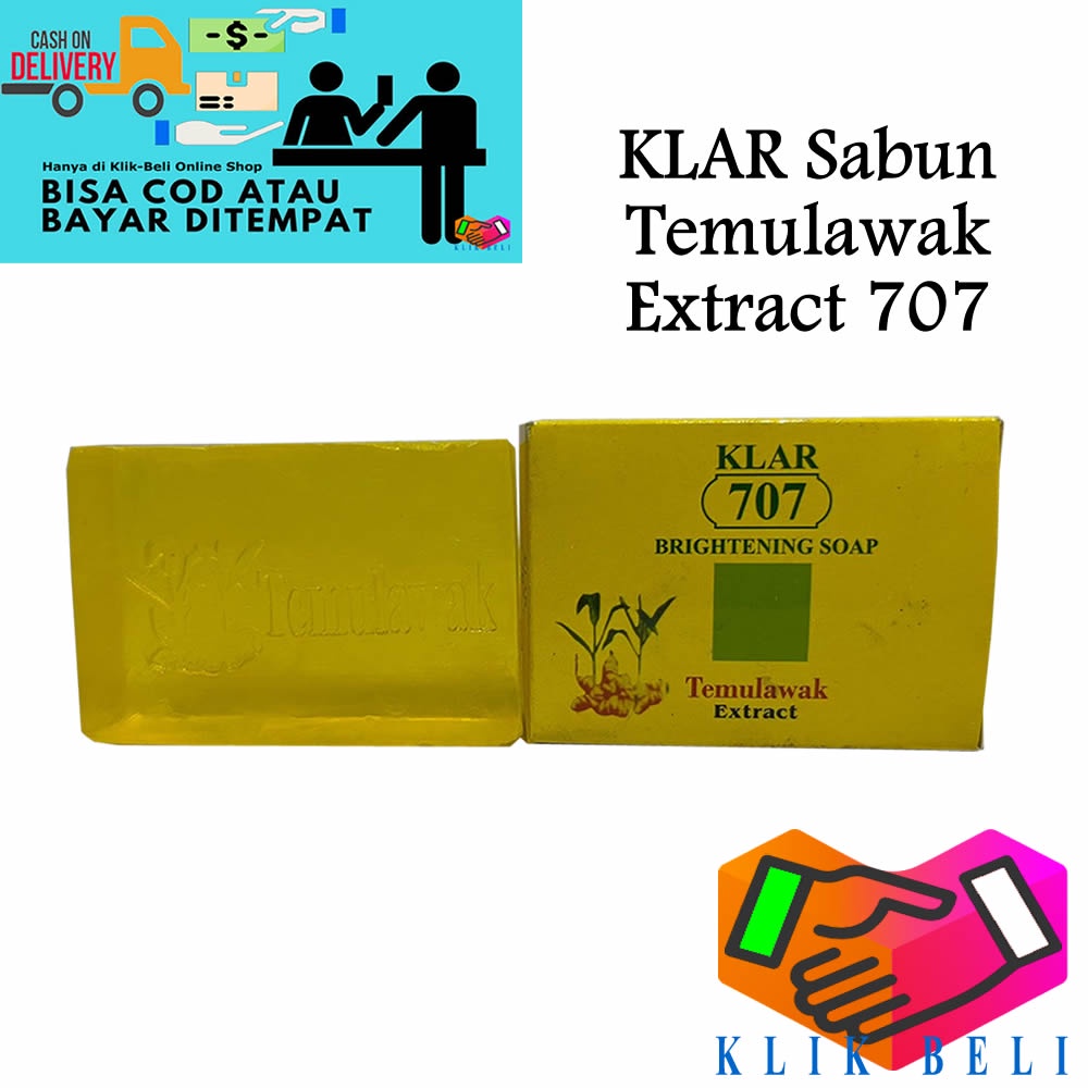 Sabun Temulawak KLAR 707 Original BPOM Sabun Widya Natural Muka Glowing Pemutih Kulit dan Wajah