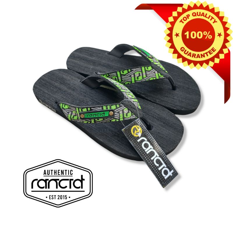 RANCID sandal flet japit tali webbing dewasa unisex 38-42