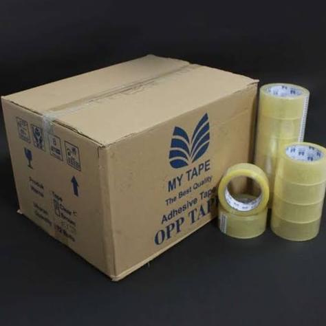 

Lakban Bening Cokelat MY TAPE 48 mm 2 inch x 90 yard 100 yard (1 dus)