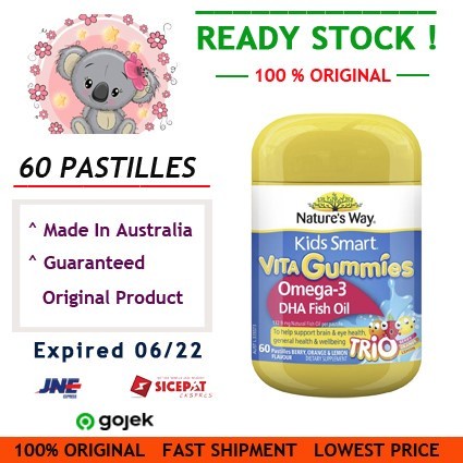 Nature’s way vita gummies omega trio dha vitamin anak vitagummies