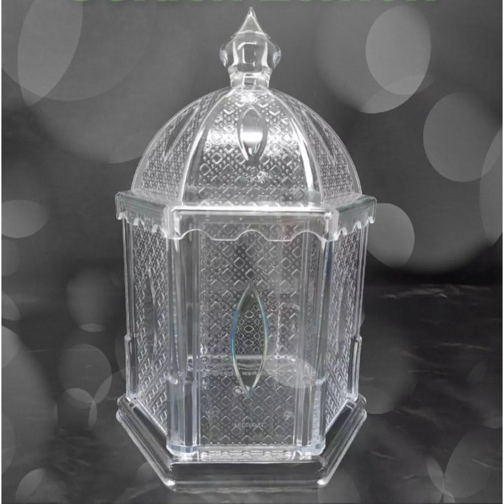 Toples Kue Kering Bentuk Kubah Acrylic - Golden Lemon