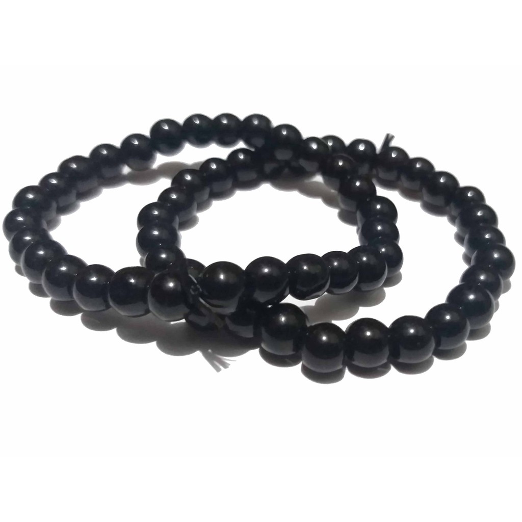 Gelang Batu Pria Wanita Hitam Black Murah