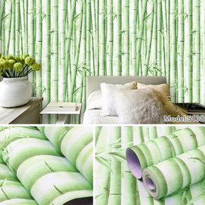 Wallpaper Sticker Motif Bambu 5108 - ukuran 9mx45cm