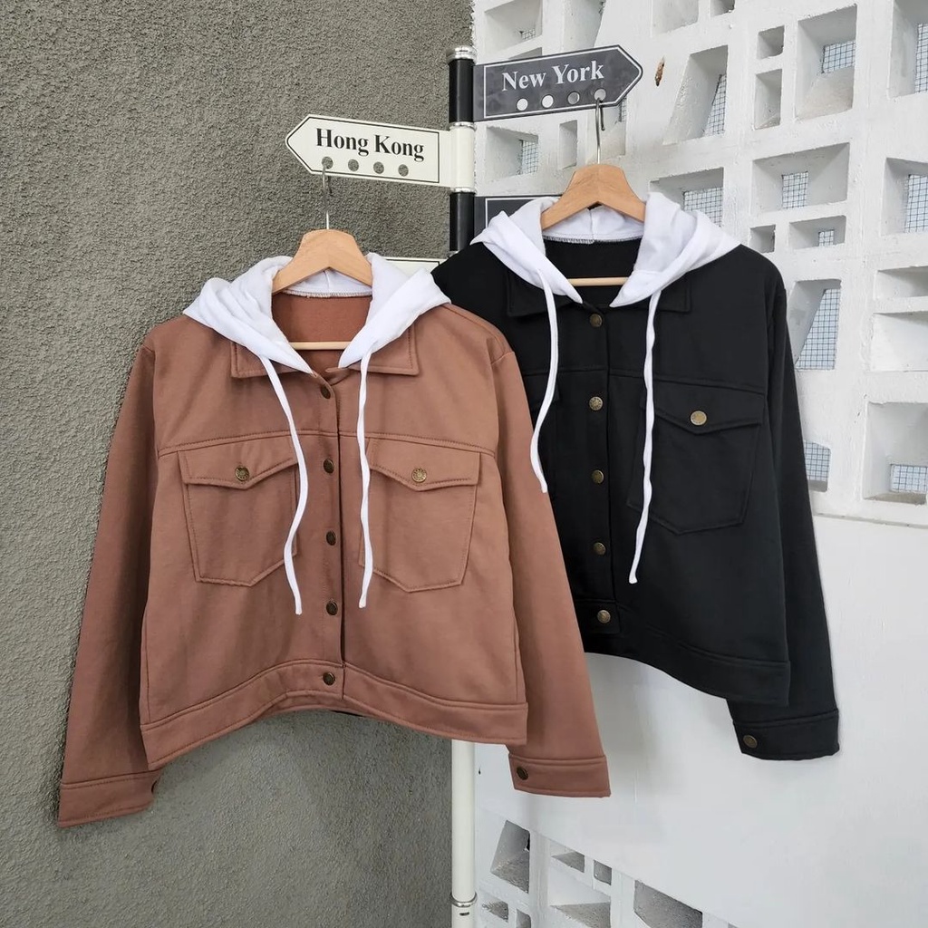 Liva jacket hoodie | outer hoodie | outer fleece wanita