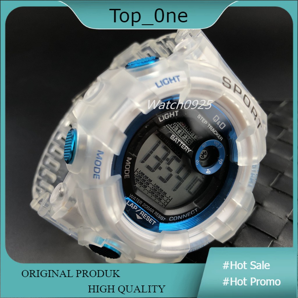 Jam Tangan Pria Transparan Jam Tangan Dualtime Jam Tangan Sport Fashion @top_0ne