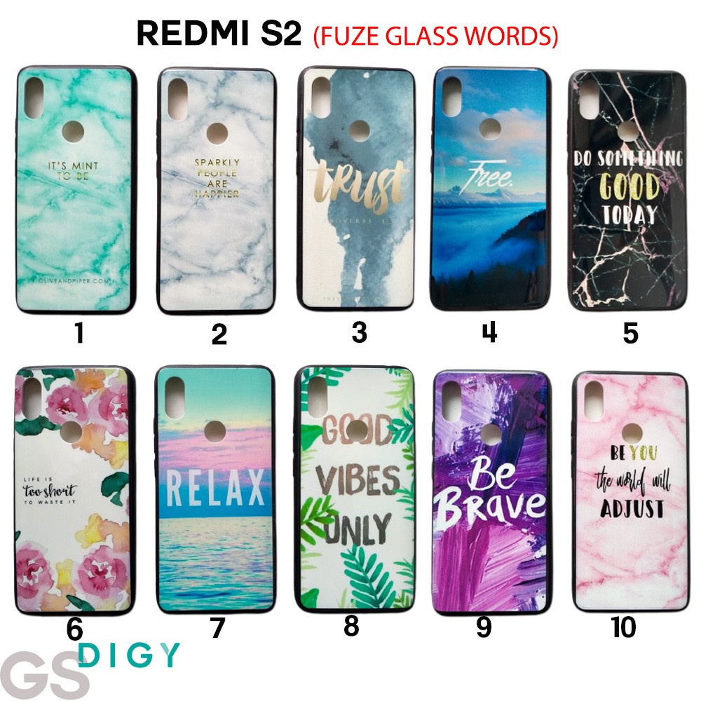 Casing Fuze World Gambar REDMI S2 REALME 2 V11 J6 PLUS  universal case gambar cowo cewe