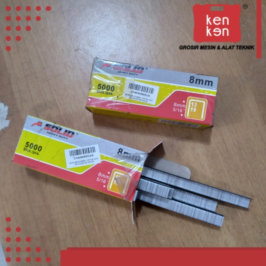 

ISI STAPLES GUN 8MM SOLID R23 UNTUK STAPLES TEMBAK MANUAL