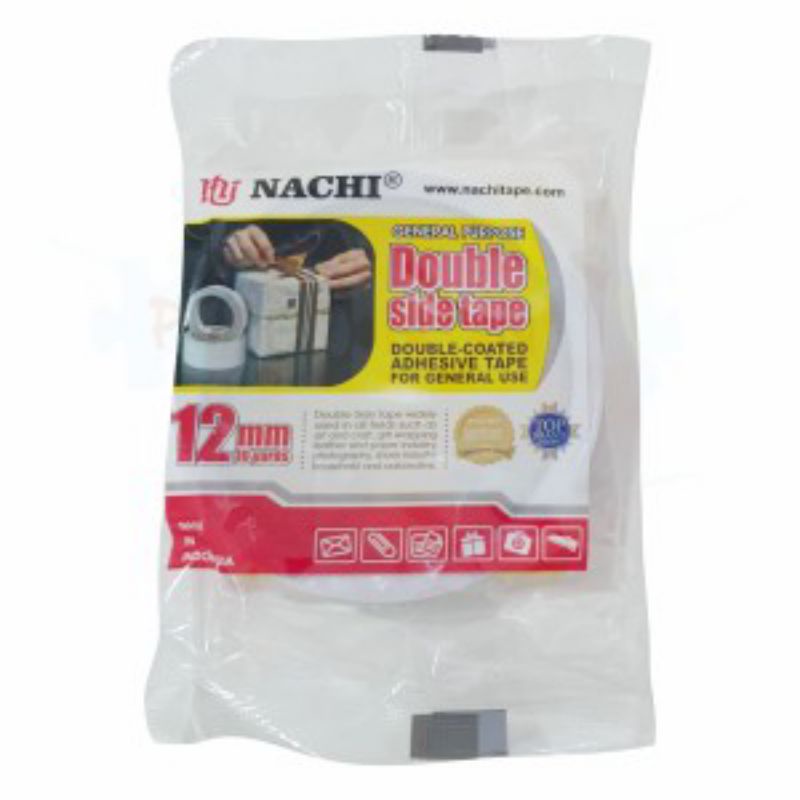 

Double Tape/Solatip Bolak Balik Nachi 12mm (10 Yards)