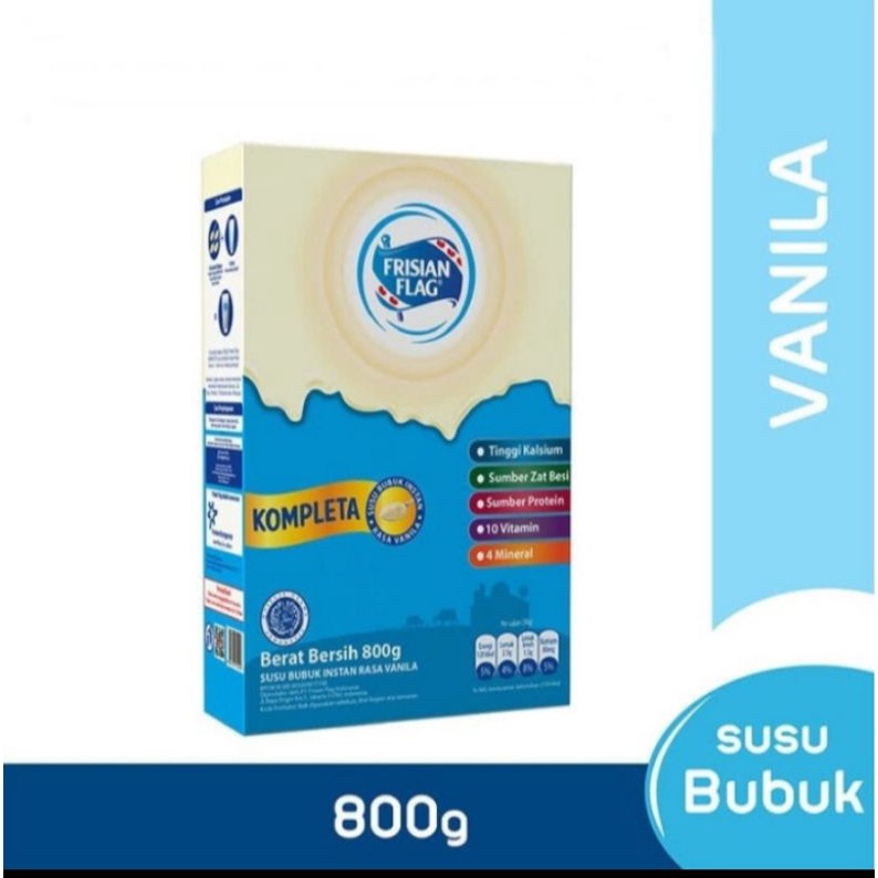 

FRISIAN FLAG KOMPLETA varian coklat dan vanila 800gr