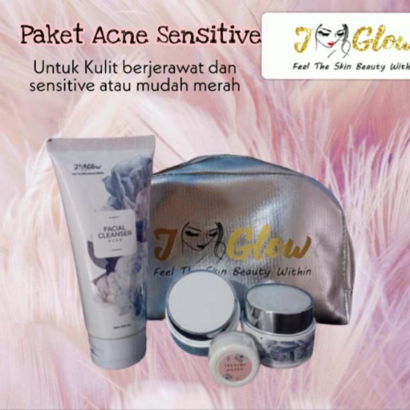 JGLOW SCINCARE ( PAKET ACNE SENSITIF )