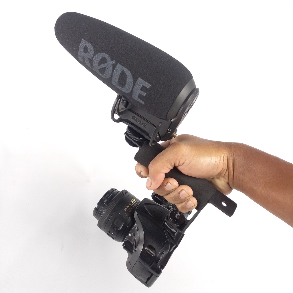 Hot Shoe Top Handle handheld Handgrip Hand Grip Rig Camera Kamera HP Smartphone DSLR Mirrorless