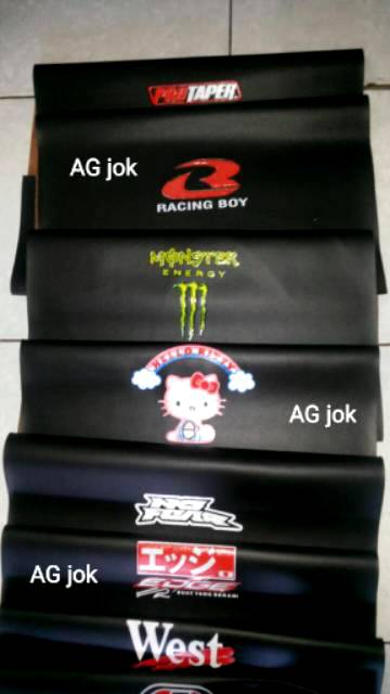 PROMO MR sablon kecil berkualitas tinggi. Kulit jok motor Oscar MR tebal sablon