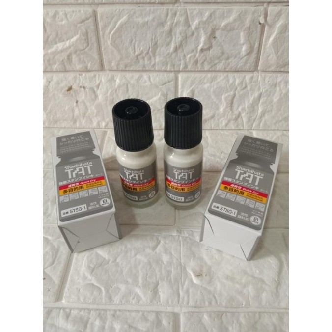 

cusss order] tinta shachihata STSG-1 Putih tinta permanen untuk metal/plastik/kaca