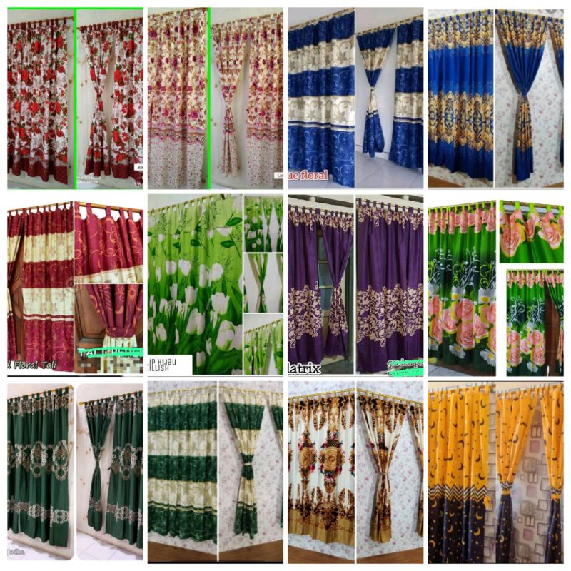 GORDEN JENDELA/PINTU MOTIF BUNGA/BATIK