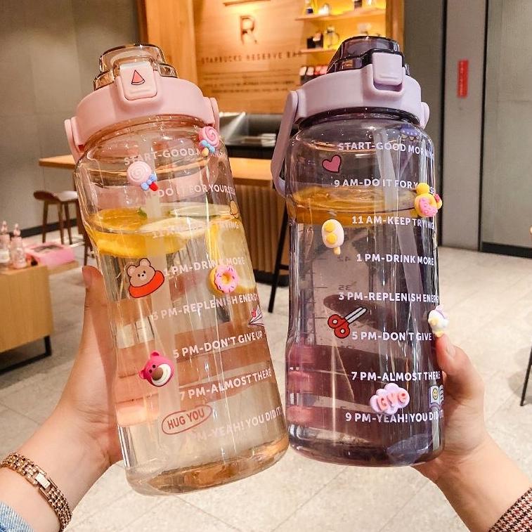 BOTOL MINUM 2 LITER / BOTOL MINUM VIRAL / BOTOL MINUM 2 LITER TRANSPARAN 6U9