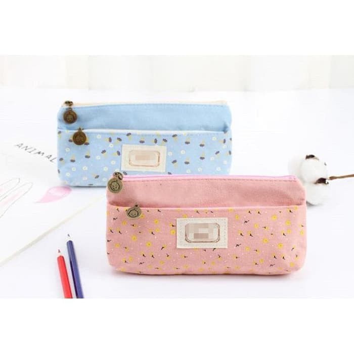 

441 Kotak Pensil Murah Lucu Dompet Pensil - Putih