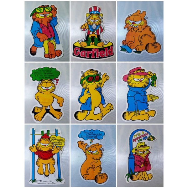 

Sticker Stiker Garfield Jadul Vintage 90an 90 an Kucing Oren Orange Cartoon Kartun Koleksi Masa Kecil Anak 80an 80 an Kenang Kenangan Childhood Memory Inner Child Garfil Gendut Meong The Cat Retro Lawas Antik Kuno