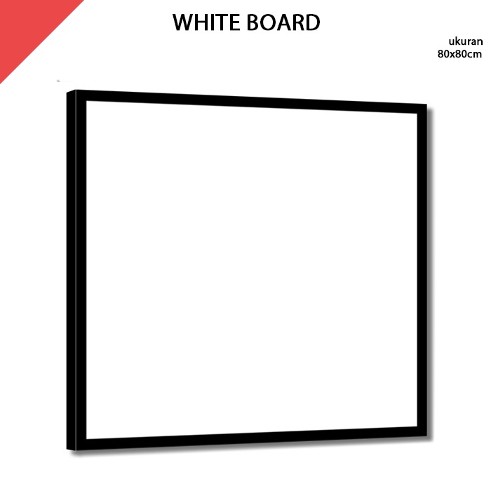 

Papan Tulis Putih White Board 80x80 cm