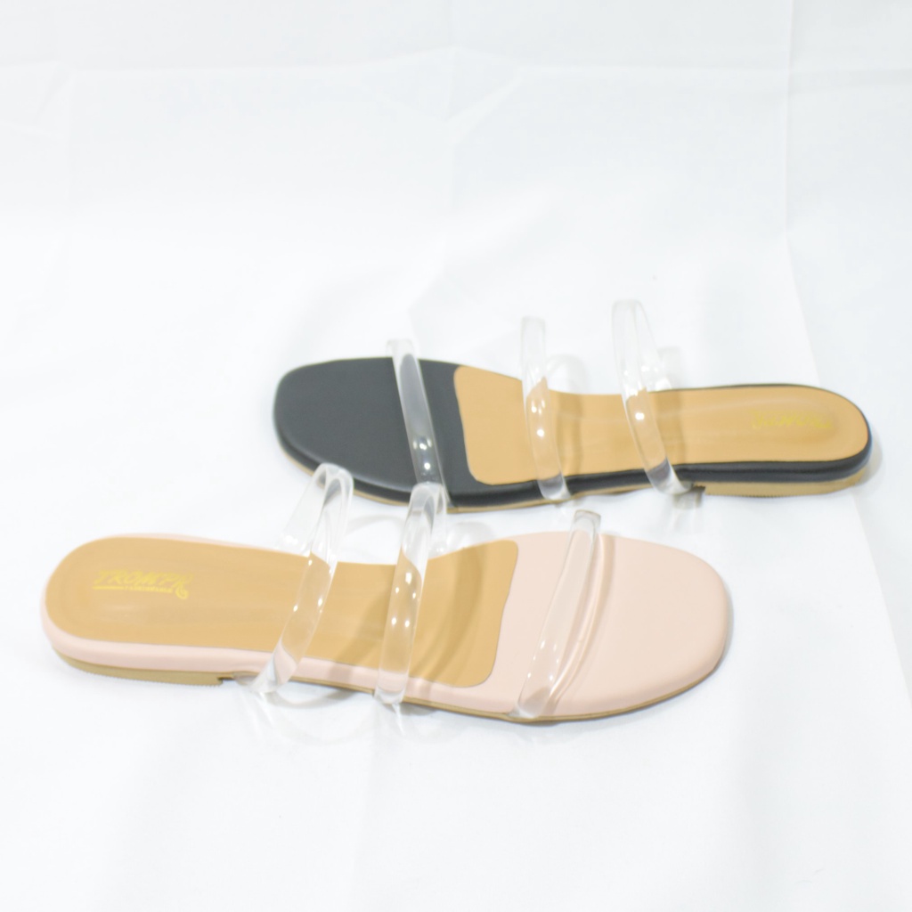 Sandal Wanita cewe Flat Tali Jelly Terbaru Flat Shoes Women's Sandals Sendal Cewek Model Terbaru Jum