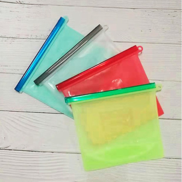 Kantong Makanan Silikon Ziplock Food Storage Keep Fresh