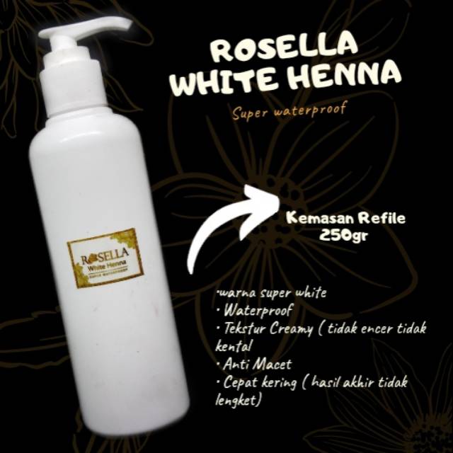 Rosella white henna isi 250gr