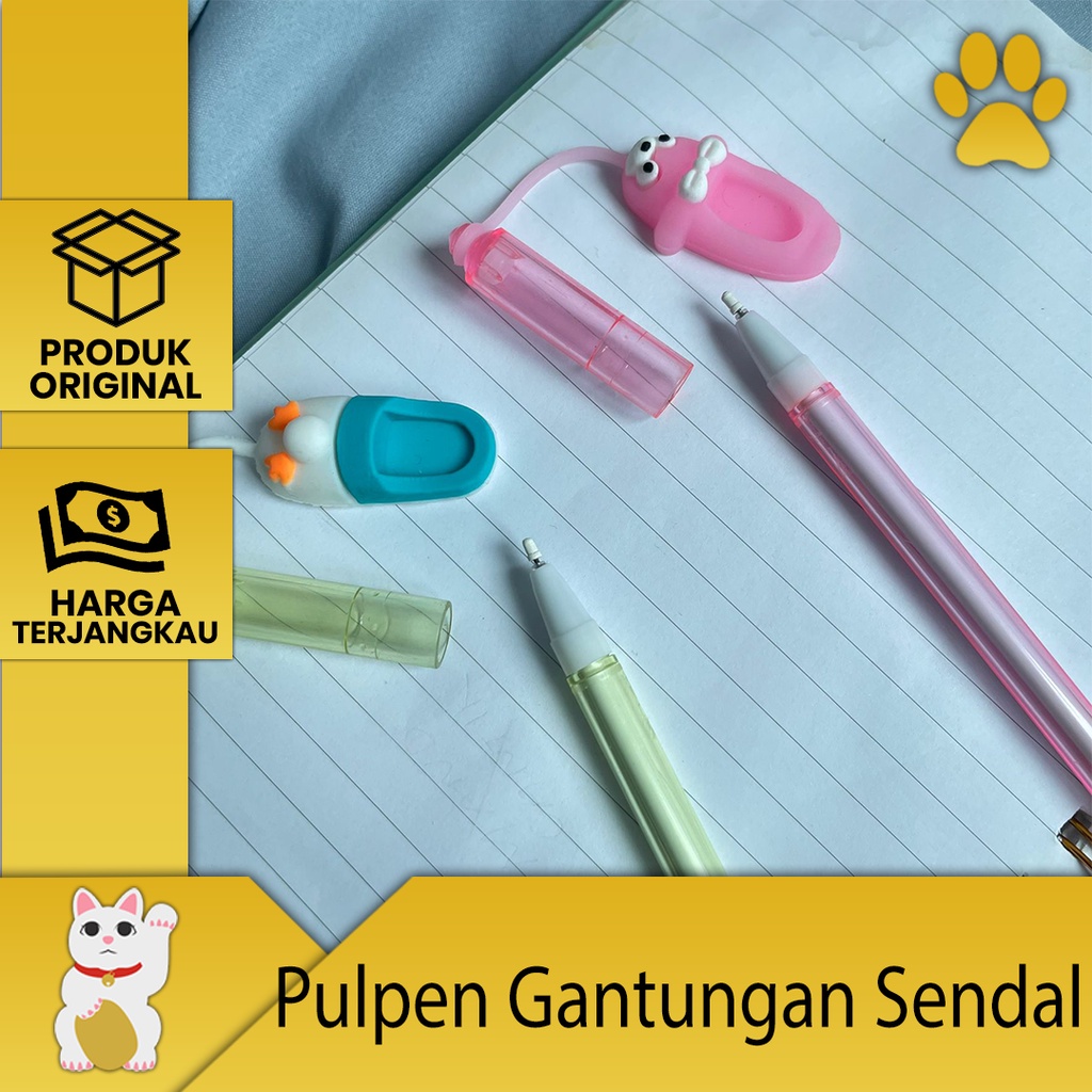 

[LuckyFortuna88] Pulpen Gantungan Karet Sendal Pen Gantungan Karet Sendal alat tulis kantor alat tulis sekolah lucu murah