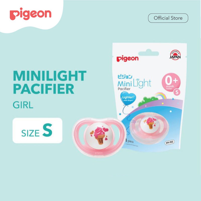 PIGEON Minilight Pacifier Size S-M-L | Empeng Bayi