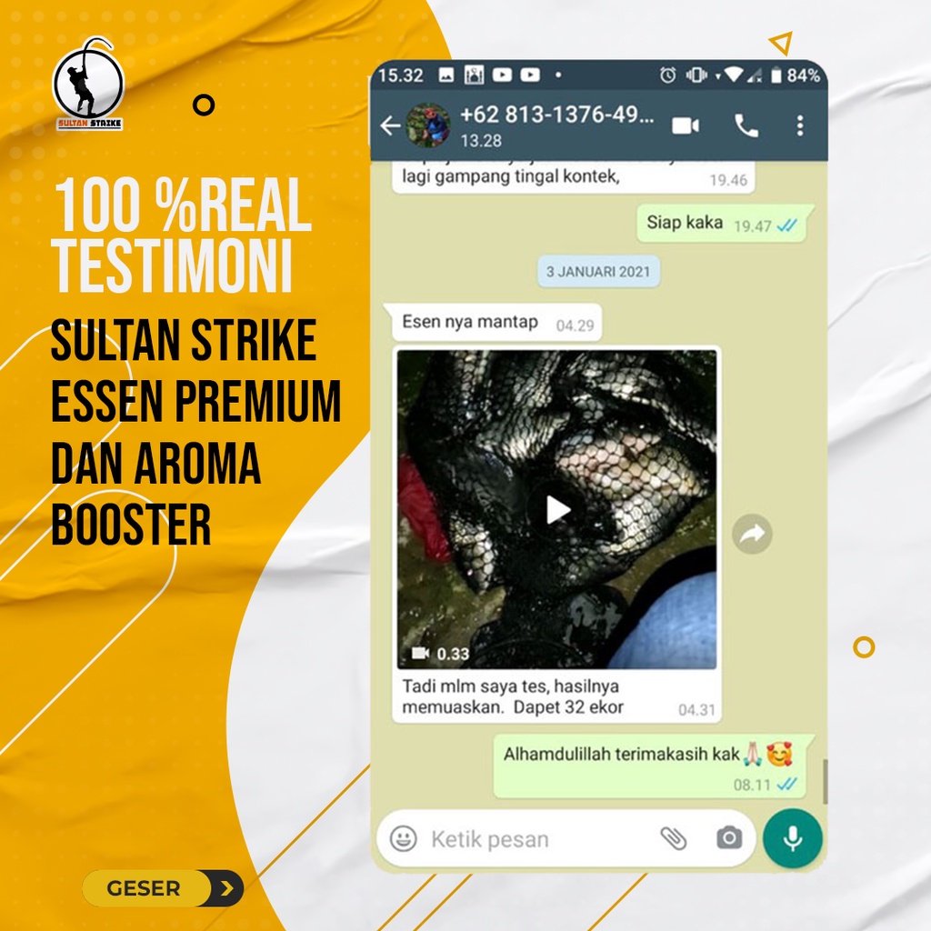 New Products Original Esen Sultan Strike Premium Galatama Galapung Harian Ikan Lele Mas Nila Bawal