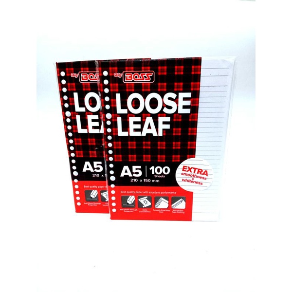 

LOOSE LEAF BIG BOSS A5 (ISI 100 LEMBAR) # (ISI 50 LEMBAR)