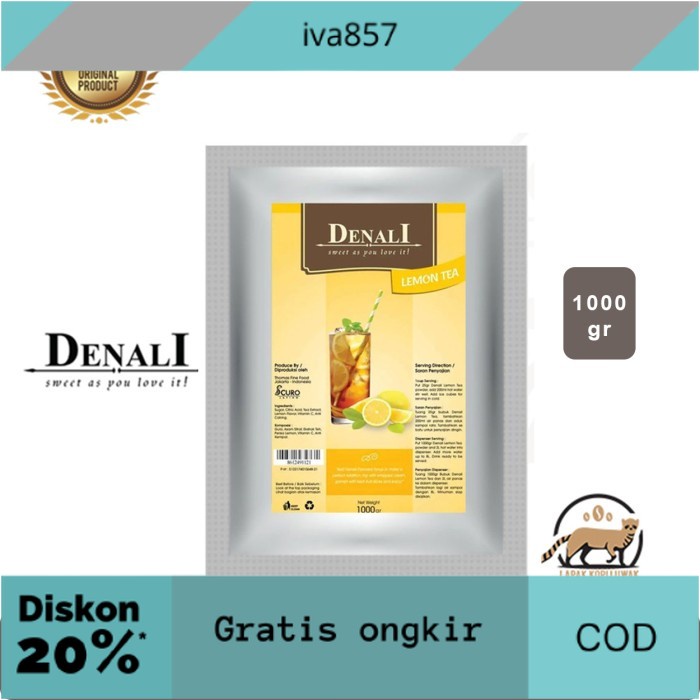 

PROMO Lemon Tea Powder merk Denali GRATIS ONGKIR