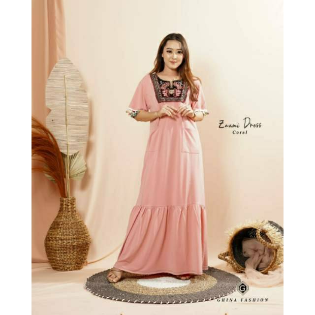 DASTER PANJANG | DASTER POLOS KAOS | DASTER ZAUMY GHIINA