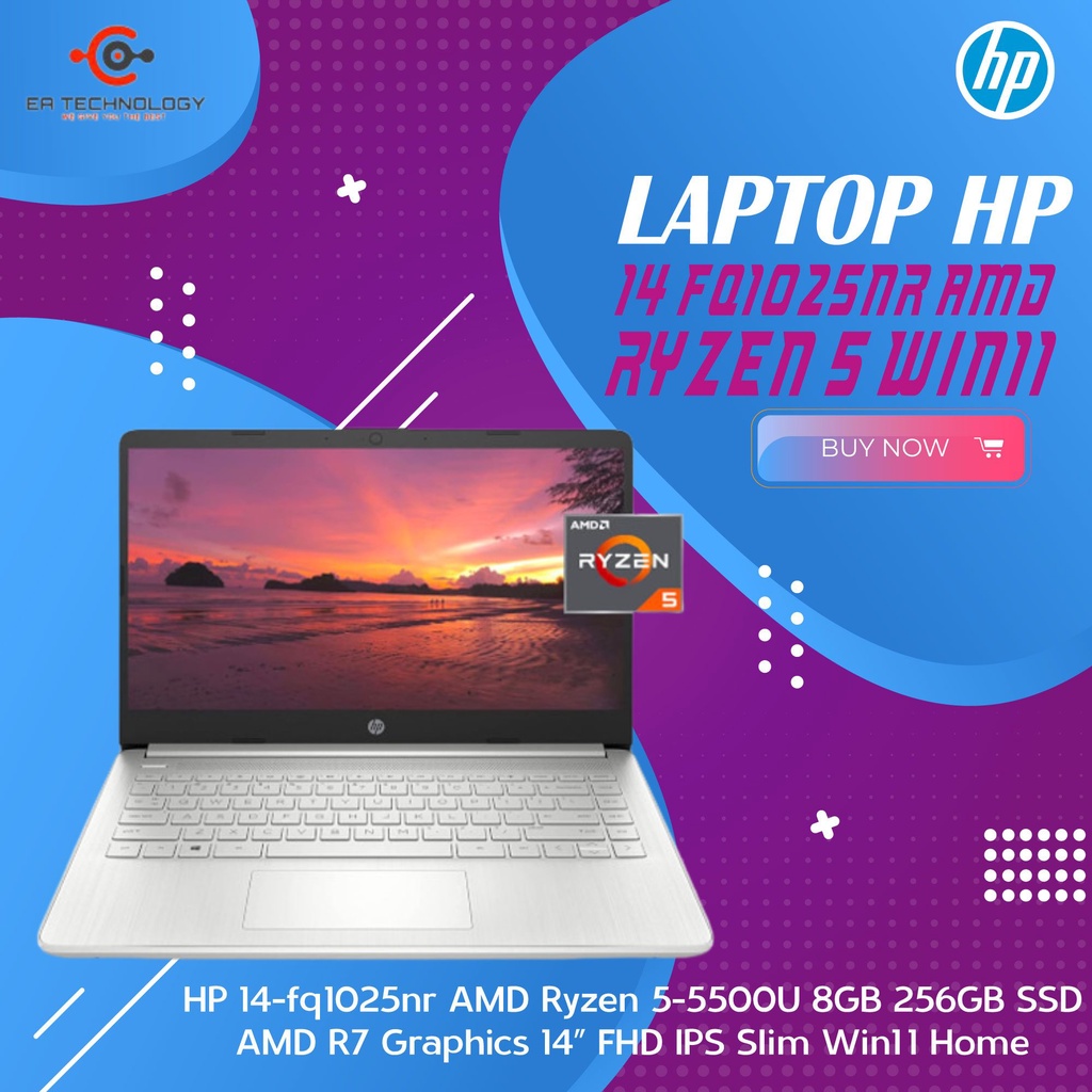 Jual Hp 14 Fq1025nr Amd Ryzen 5 5500u 8gb 256512gb Ssd 14fhd Ips Win11 Shopee Indonesia 0797